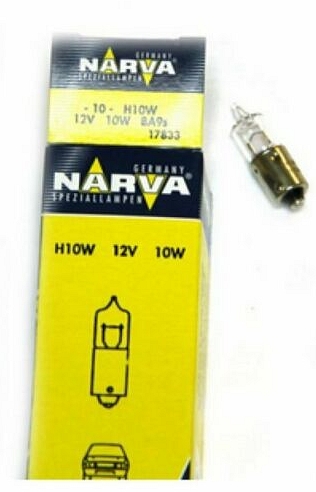 Sijaliva 12V 10W H10 mala-halogena postolje BA9s Narva - 17833 - BA9S - 17833