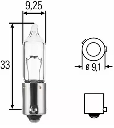 SIJALICA H21W 21W 12V halogena-tanka HELLA - 8GH 008 417 001 - 63216926918 - 8GH008417001