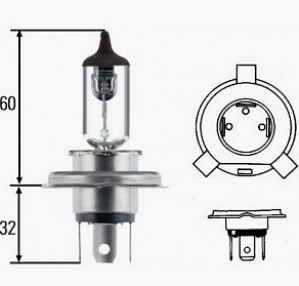 SIJALICA 12v H4 100w HELLA - 8GJ 002 525-203 -  - 8GJ002525-203