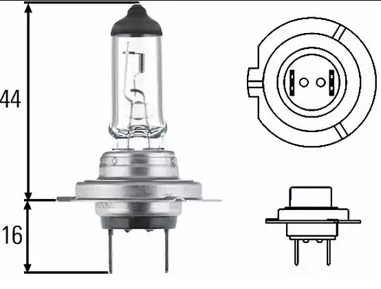 SIJALICA H7 55W 12v HELLA - 8GH 007 157-121 - N10320101 - 8GH007157-121