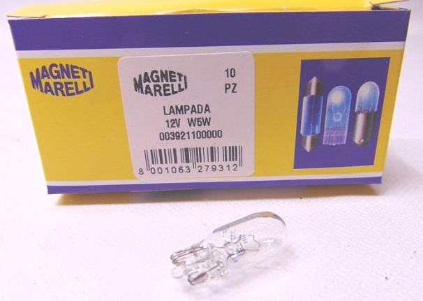 Sijalica ubodna 12v 5w w5w postolje w2,1x9,5d  Magneti Marelli - SIJ205 - W2.1X9.5d - 003921100000