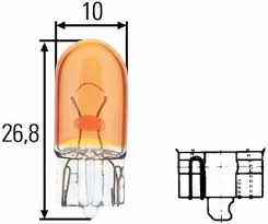 SIJALICA UBODNA 12V   5W ŽUTA HELLA     - SIJ17 -  - 8GP003594541