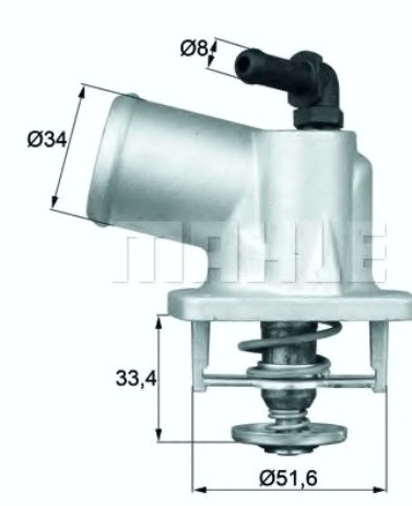 TERMOSTAT OPEL VECTRA B C  CORSA C 1.4 1.6 XE BEHR - TI5492D - 1338003 - TI5492D