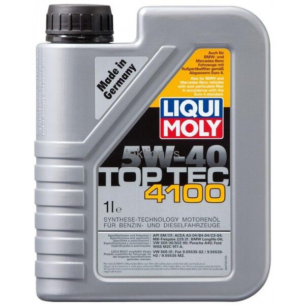 MOTORNO ULJE LIQUI MOLY 5W40 TOP TEC 4100 1LIT - LIQ 9510 - 9510 - 9510