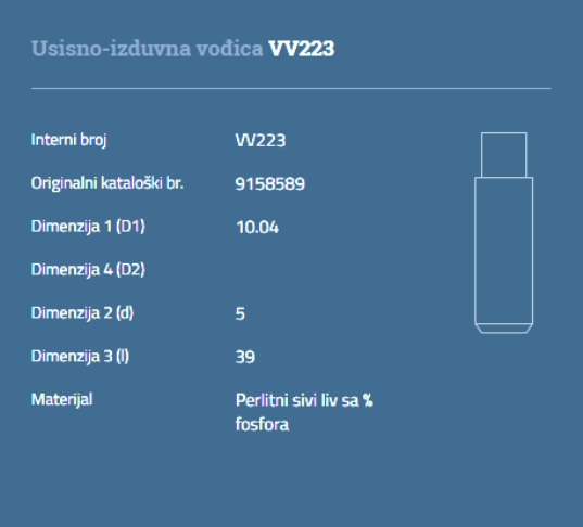 VOĐICA VENTILA 1.0 XE OPEL AUTOVENTIL - VV223 -  - VV223