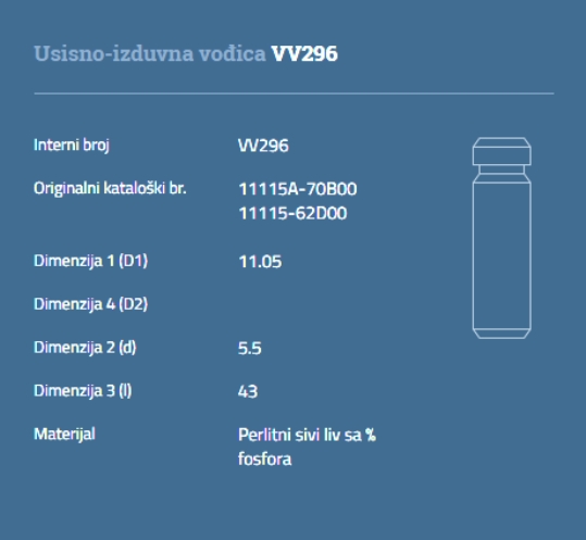 VOĐICA VENTILA DAEWOO 800CM3 MATIZ TICO AUTOVENTIL - VV296 -  - VV296